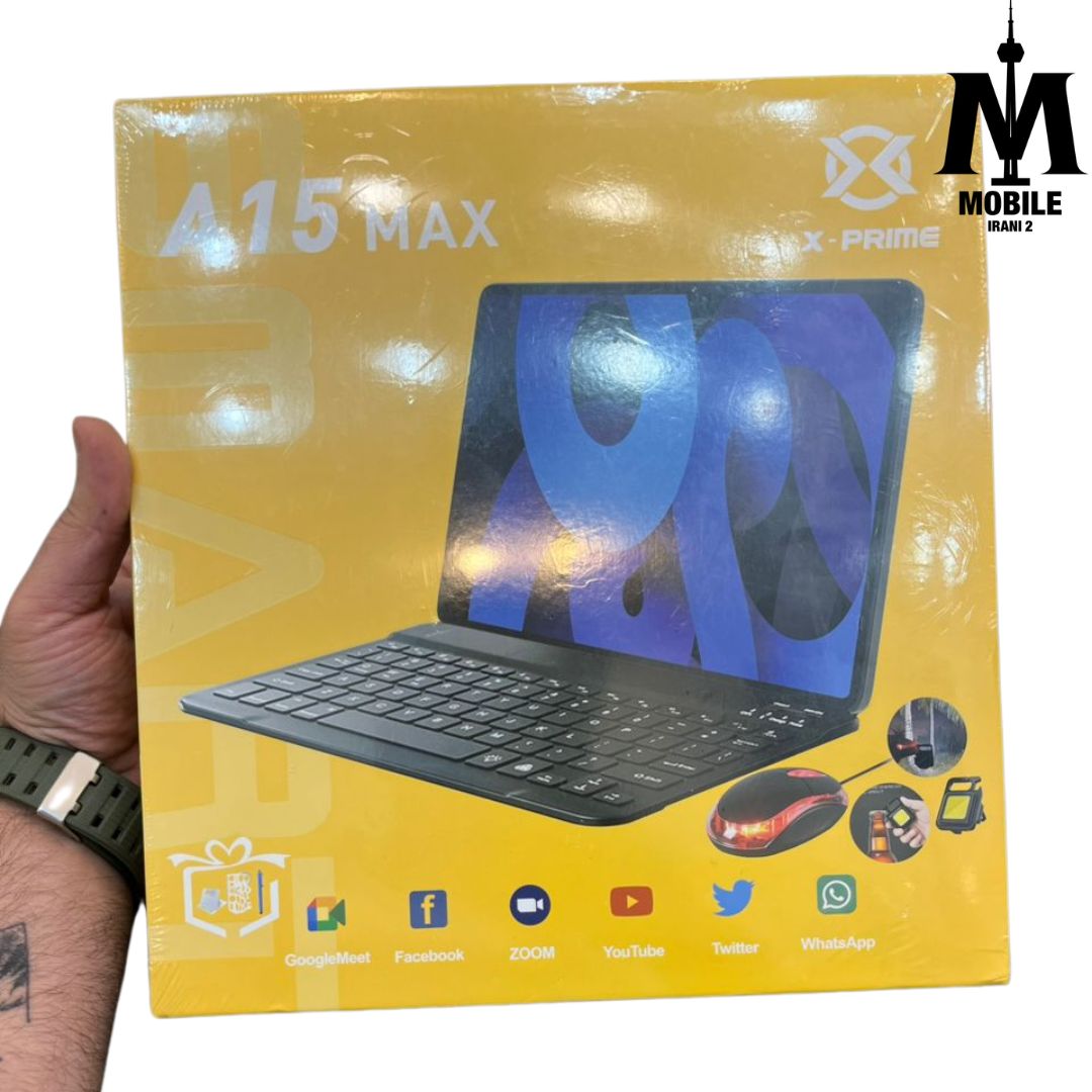 تبلتx-prime A15 max صفحه10اینچ256گیگ رام 8